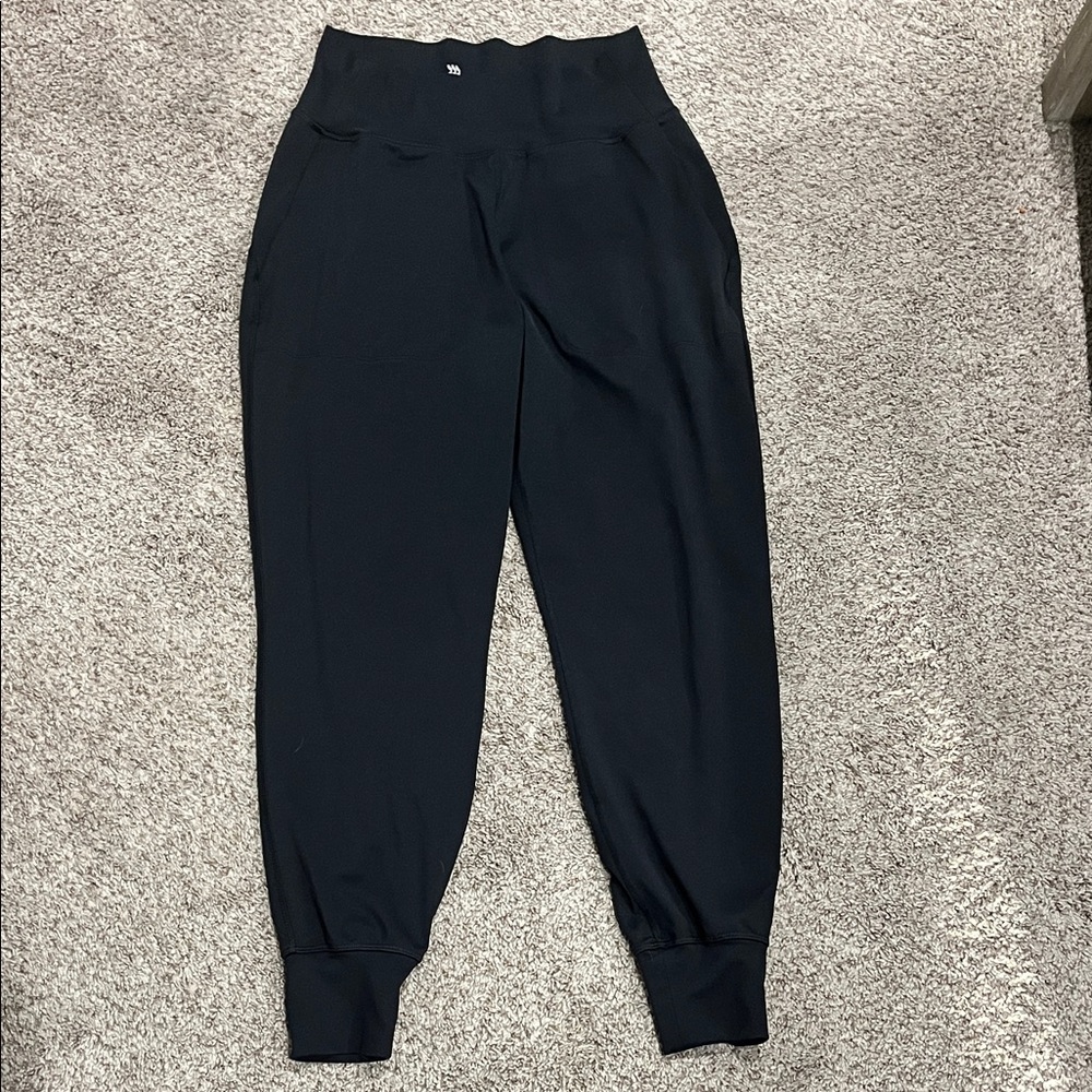 Women's Black High-Waist Jogger Pants